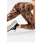 Animal Print Slim Fit Wide Waistband Long Sports Pants - Beach Babes Beachwear - Fort Lauderdale