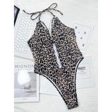 Leopard Halter Top Bikini - Beach Babes Beachwear - Fort Lauderdale