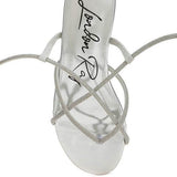 Rag Company gold strappy sandals with thin, elegant straps and a flat sole