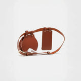 Babe Beachwaer brown leather belt bag with two attached pouches and adjustable strap