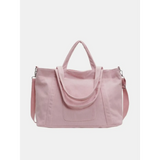 Babe Beachwear lightweight Ladies duffle bag in soft pink with shoulder strap and top handles