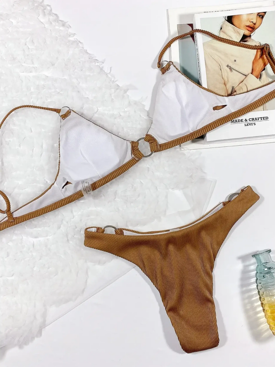 Skimpy Brazilian Nude Bikini Set - Beach Babes Beachwear - Fort Lauderdale