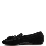 Rag Company black kipstar leather loafers with tassel detail and stitched moccasin design