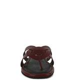 Babe Beachwear women's summer slip-on sandals in brown with a comfortable flat sole