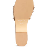 Bottom view of Rag Company clog wooden sandals showing sole texture and size details