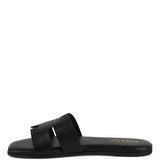 Babe Beachwear black women's slip-on beach sandals with perforated upper and flat sole