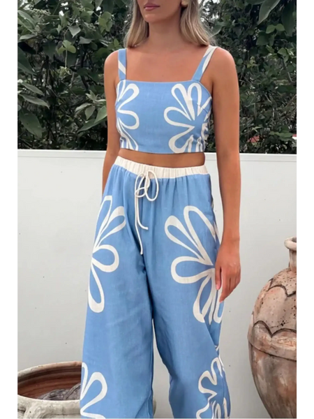 Natural Breeze Tank and Pants Resort Set - Beach Babes Beachwear - Fort Lauderdale