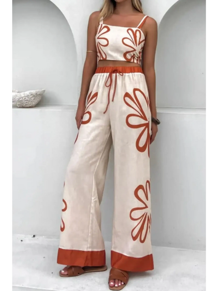 Natural Breeze Tank and Pants Resort Set - Beach Babes Beachwear - Fort Lauderdale