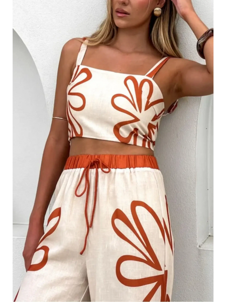 Natural Breeze Tank and Pants Resort Set - Beach Babes Beachwear - Fort Lauderdale