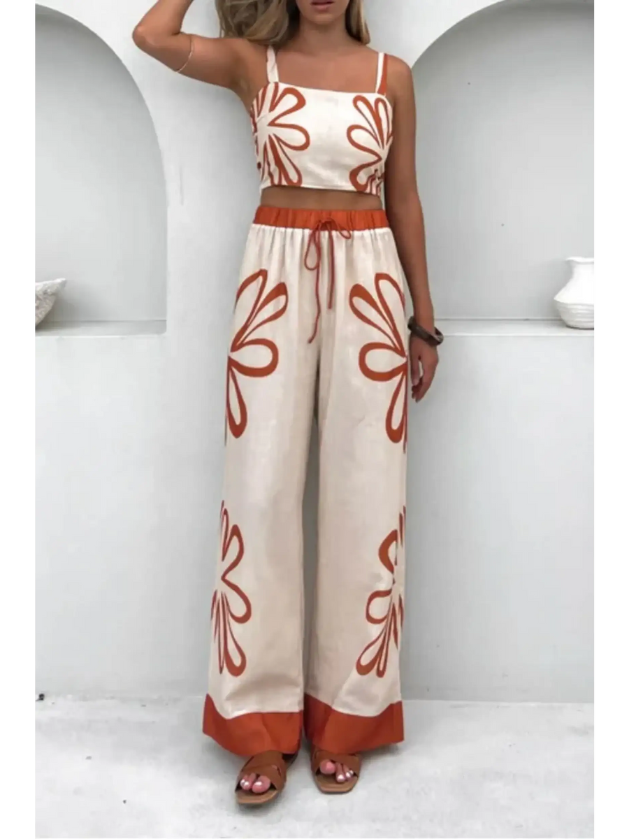 Natural Breeze Tank and Pants Resort Set - Beach Babes Beachwear - Fort Lauderdale