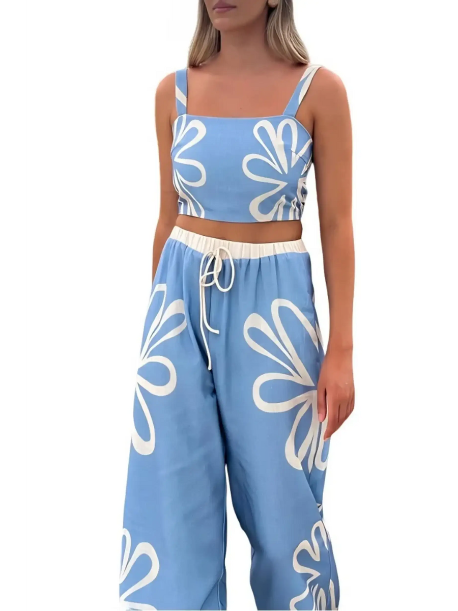 Natural Breeze Tank and Pants Resort Set - Beach Babes Beachwear - Fort Lauderdale