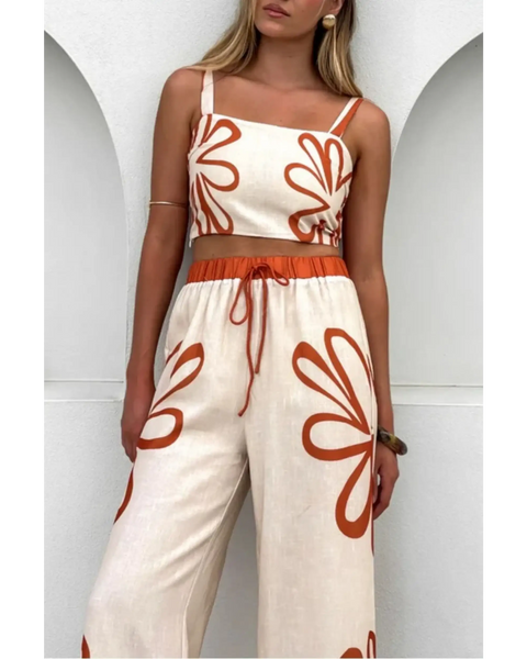 Natural Breeze Tank and Pants Resort Set - Beach Babes Beachwear - Fort Lauderdale