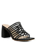 Babe Beachwear chic summer heeled sandals in black with strappy design and block heel