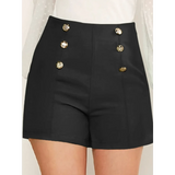 Chic High Waist Sailor Style Shorts - Beach Babes Beachwear - Fort Lauderdale