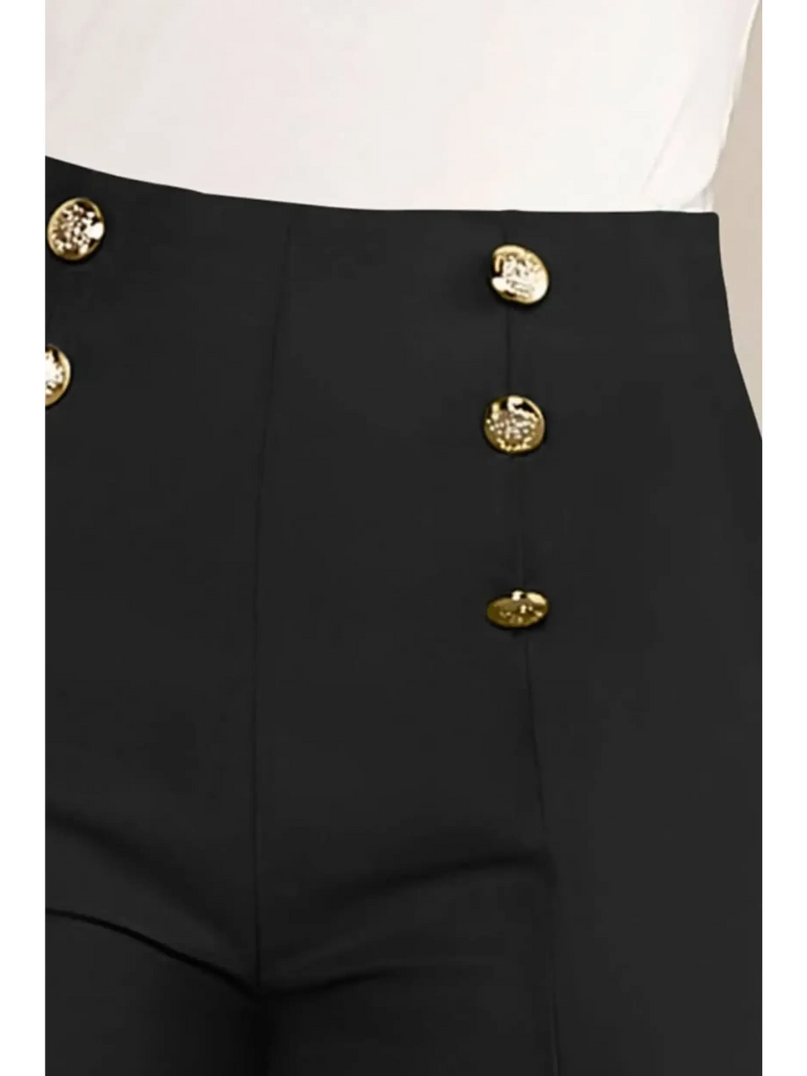 Chic High Waist Sailor Style Shorts - Beach Babes Beachwear - Fort Lauderdale