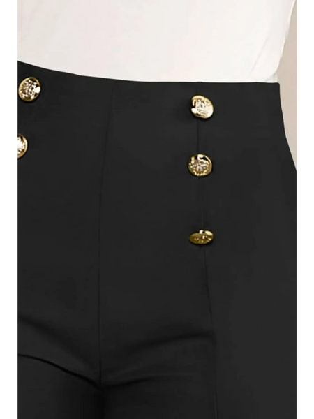 Chic High Waist Sailor Style Shorts - Beach Babes Beachwear - Fort Lauderdale