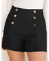 Chic High Waist Sailor Style Shorts - Beach Babes Beachwear - Fort Lauderdale