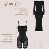 Trendsi Shapewear Maxi Dress with smooth modal fabric butt lifting and whole body shaping features
