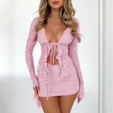 Pink lace mini dress perfect for a sexy night out Discover your perfect lace look