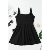 Beach Babes black swimsuit with adjustable straps Great Swim Dress For Ladies over 40