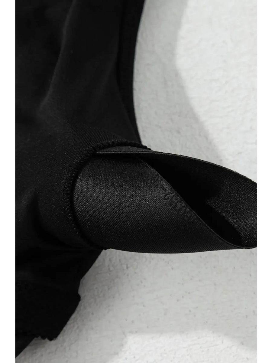 Black padded swimwear detail from Beach Babes Great Swim Dress For Ladies over 40
