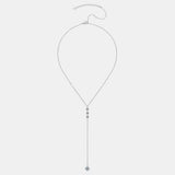 Babe Beachwaer 1.3 carat drop necklace with delicate silver chain and sparkling gemstones