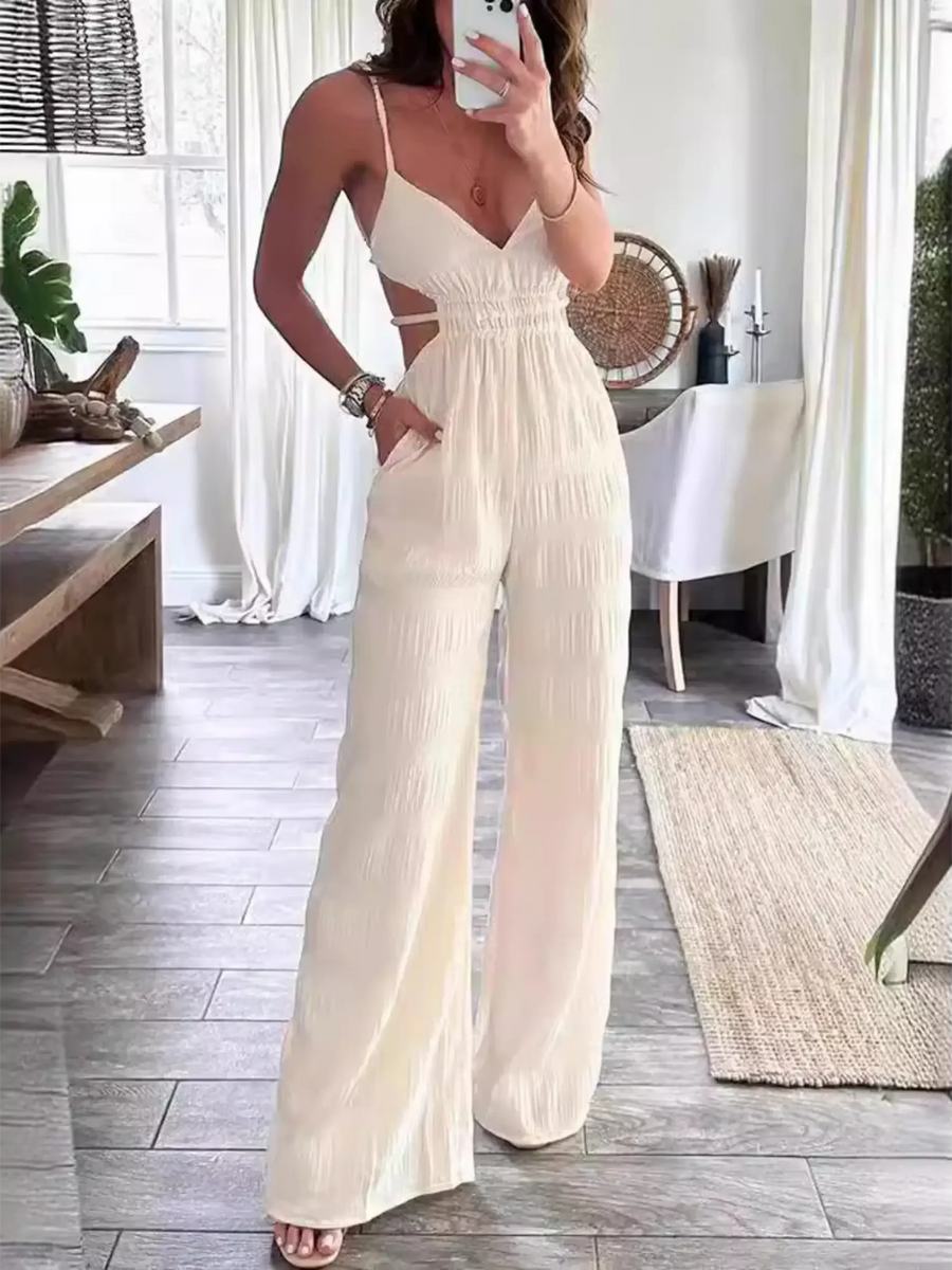 Sexy Cutout Style Lightweight- Resort Jumpsuit - Beach Babes Beachwear - Fort Lauderdale