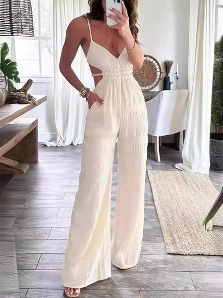 Sexy Cutout Style Lightweight- Resort Jumpsuit - Beach Babes Beachwear - Fort Lauderdale