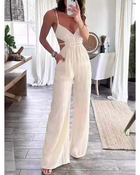 Sexy Cutout Style Lightweight- Resort Jumpsuit - Beach Babes Beachwear - Fort Lauderdale