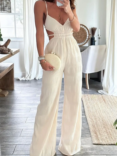 Sexy Cutout Style Lightweight- Resort Jumpsuit - Beach Babes Beachwear - Fort Lauderdale