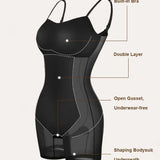 Trendsi summer shapewear dress with bra pads featuring built-in bra, double layer, and shaping bodysuit underneath