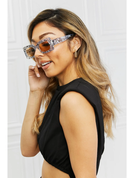 Tortoiseshell Rectangle Sunglasses - Beach Babes Beachwear - Fort Lauderdale