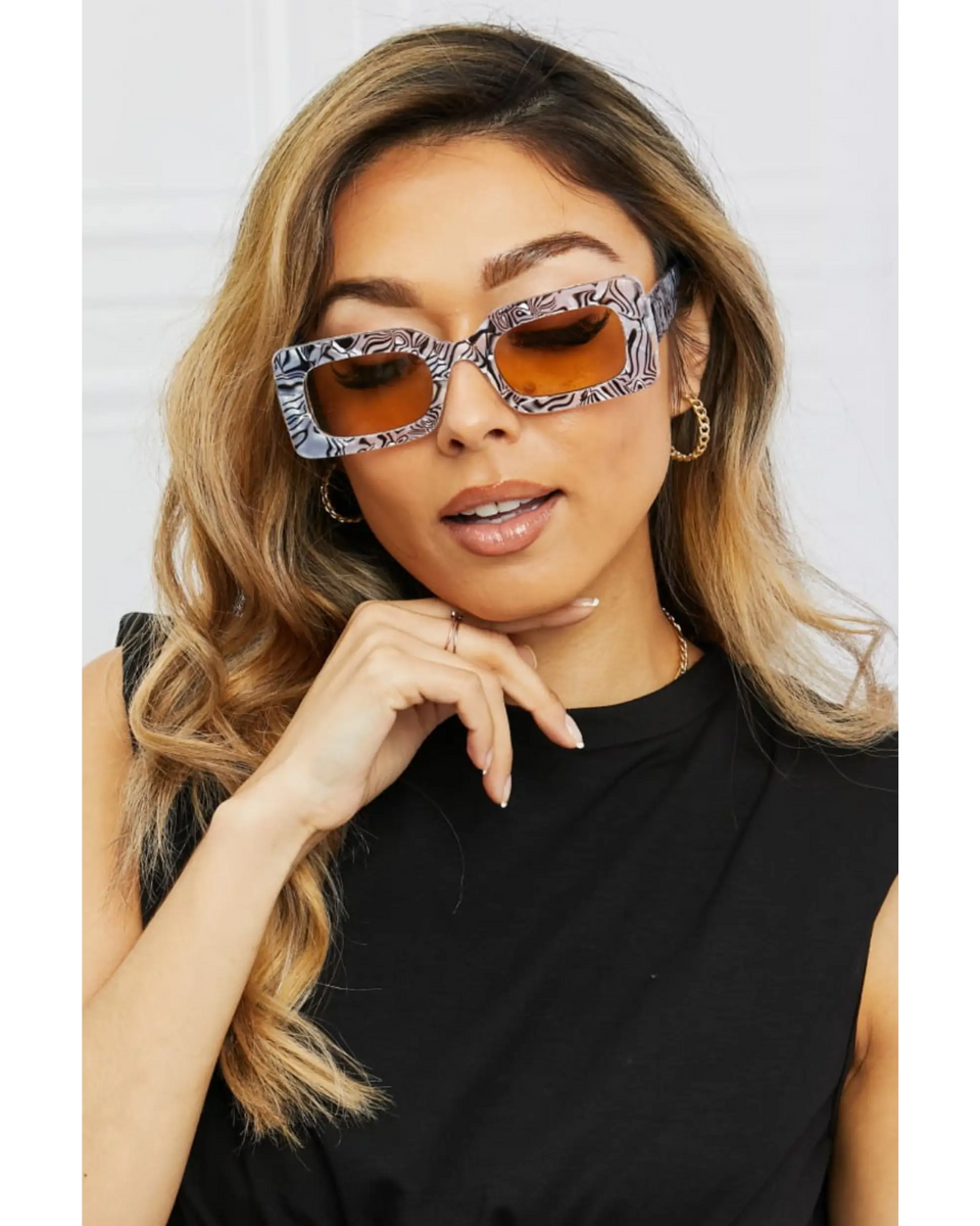 Tortoiseshell Rectangle Sunglasses - Beach Babes Beachwear - Fort Lauderdale