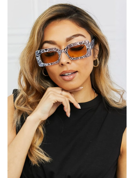 Tortoiseshell Rectangle Sunglasses - Beach Babes Beachwear - Fort Lauderdale