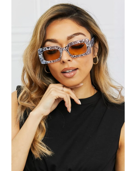 Tortoiseshell Rectangle Sunglasses - Beach Babes Beachwear - Fort Lauderdale