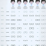 Eyeglass frame style guide for face shapes with Chic Gradient Shades for a stunning look
