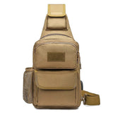 Babe Beachwaer tan tactical bag for men with multiple compartments and adjustable strap