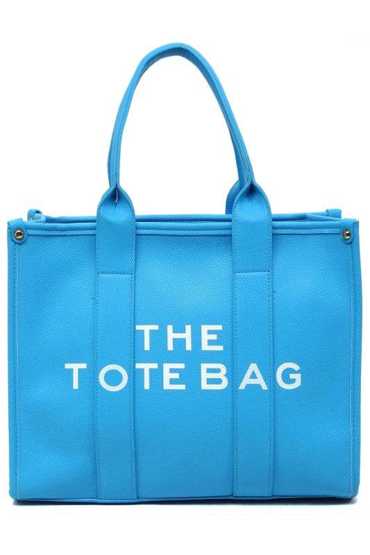 Blue large beach tote bag for women from Fashion World with sturdy handles and spacious design