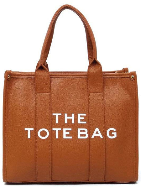 Fashion World large beach tote bag for women in brown with double handles and textured finish