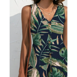 Tropical Print Summer Romper - Beach Babes Beachwear - Fort Lauderdale