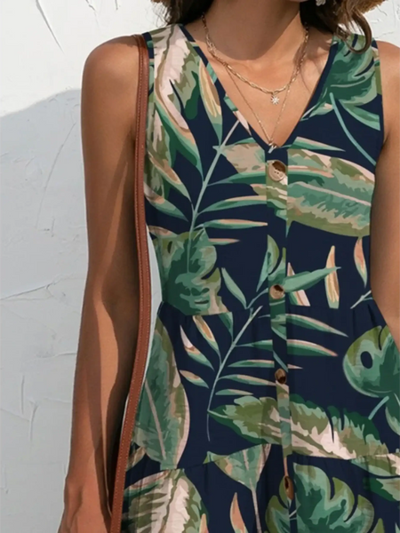 Tropical Print Summer Romper - Beach Babes Beachwear - Fort Lauderdale