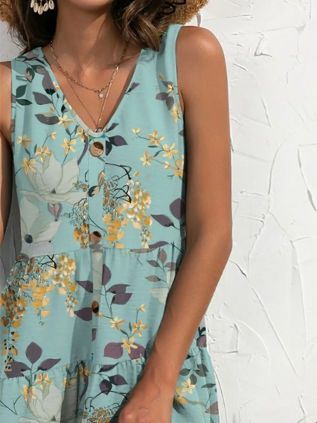 Tropical Print Summer Romper - Beach Babes Beachwear - Fort Lauderdale
