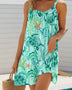 Babe Beachwear turquoise turtle beach dress mini dress with sea turtle and starfish print sleeveless design