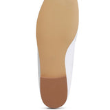 Rag Company loafers showing the textured beige sole and brown heel grip for added traction