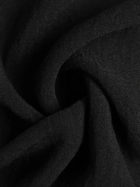 Close-up of black fabric texture for Babe Beachwear casual chic vacation skirt maxi skirt