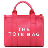 Fashion World bright pink Compact Tote Bag Satchel with double handles and textured finish