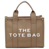 Fashion World Compact Tote Bag Satchel in brown with dual handles and structured design