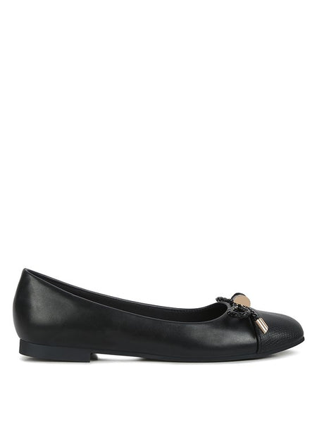 Rag Company black ballet flats featuring dressy flats with bow for summer and textured toe cap