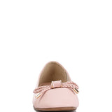 Rag Company pink ballet flats dressy flats with bow for summer with braided bow detail