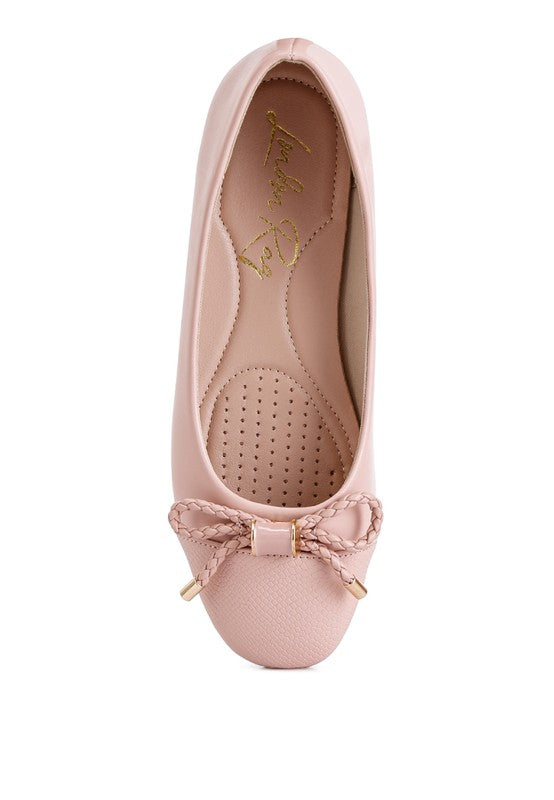 Rag Company pink ballet flats with bow dressy flats with bow for summer